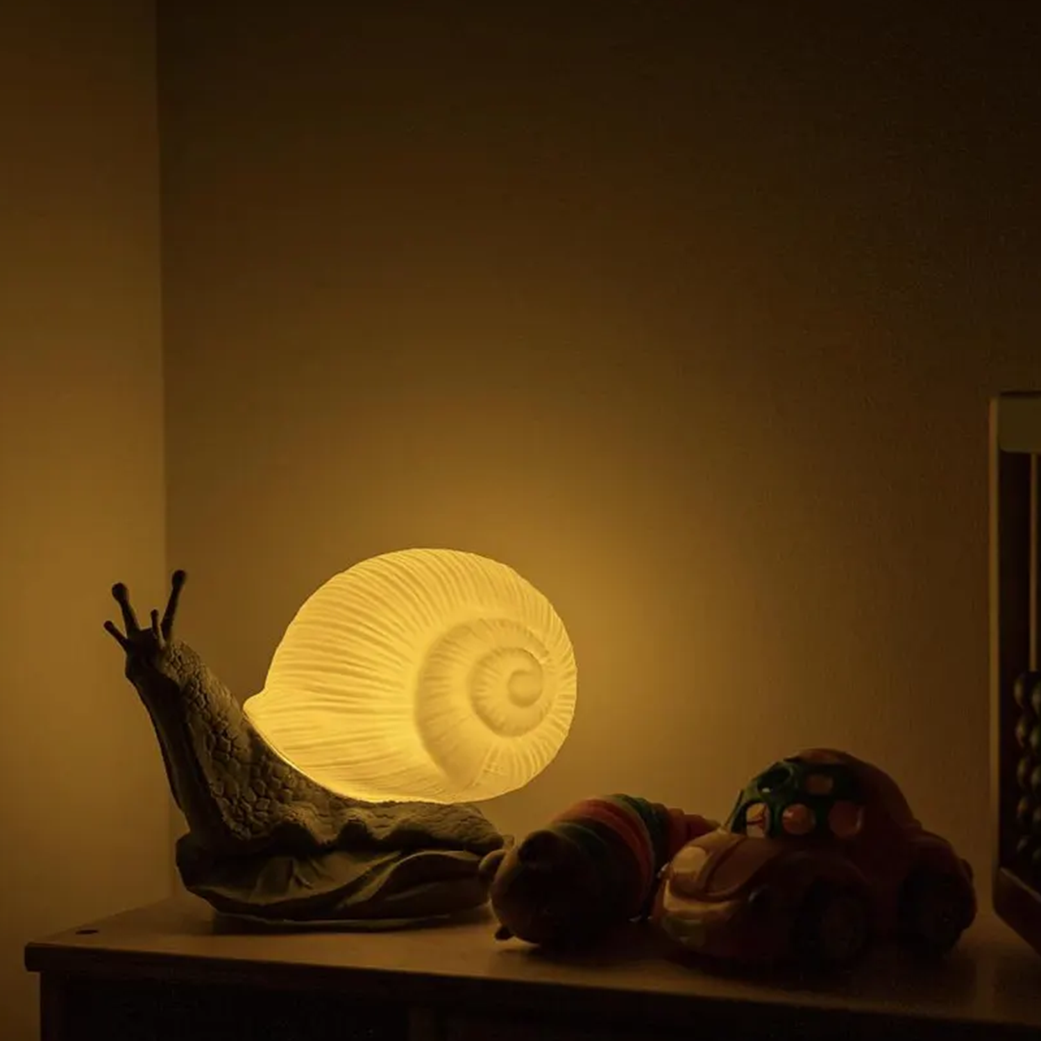 3D‑Printed Snail Shape USB Night Light Cottagecore Desktop Decor Lamp